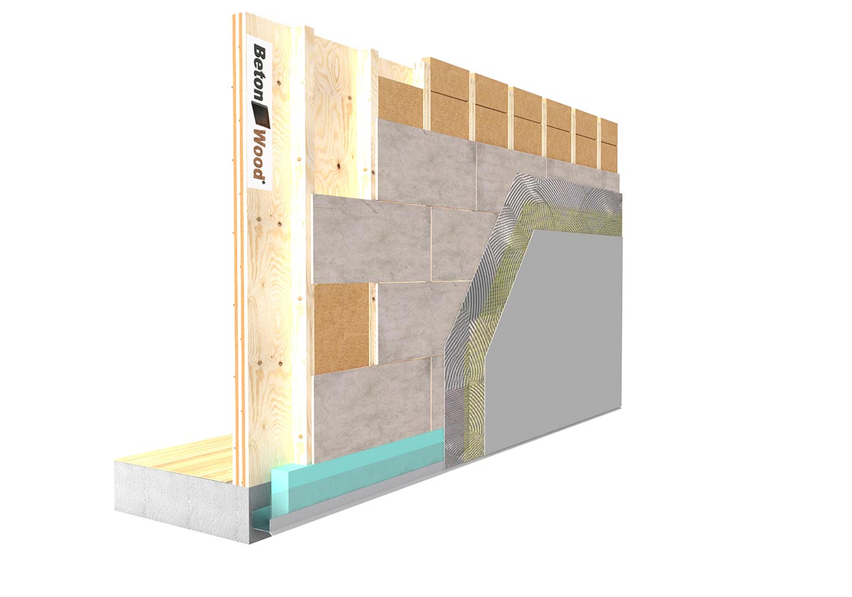 Cement bonded particle boards and Fibertherm dry X-lam