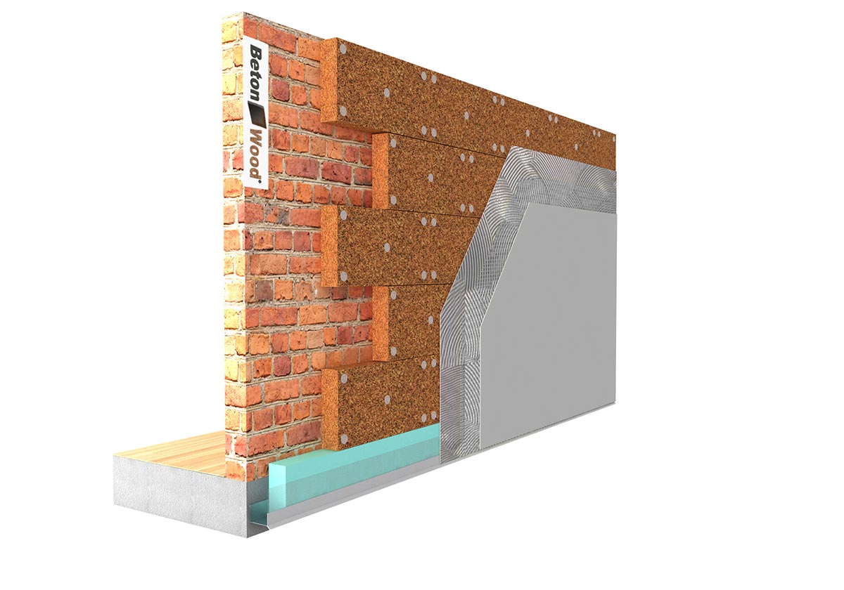 External wall with Cork Panels