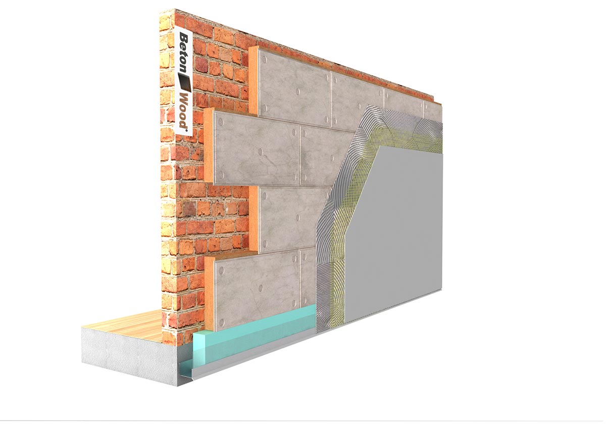 Reinforced thermal insulating system Betontherm fiber