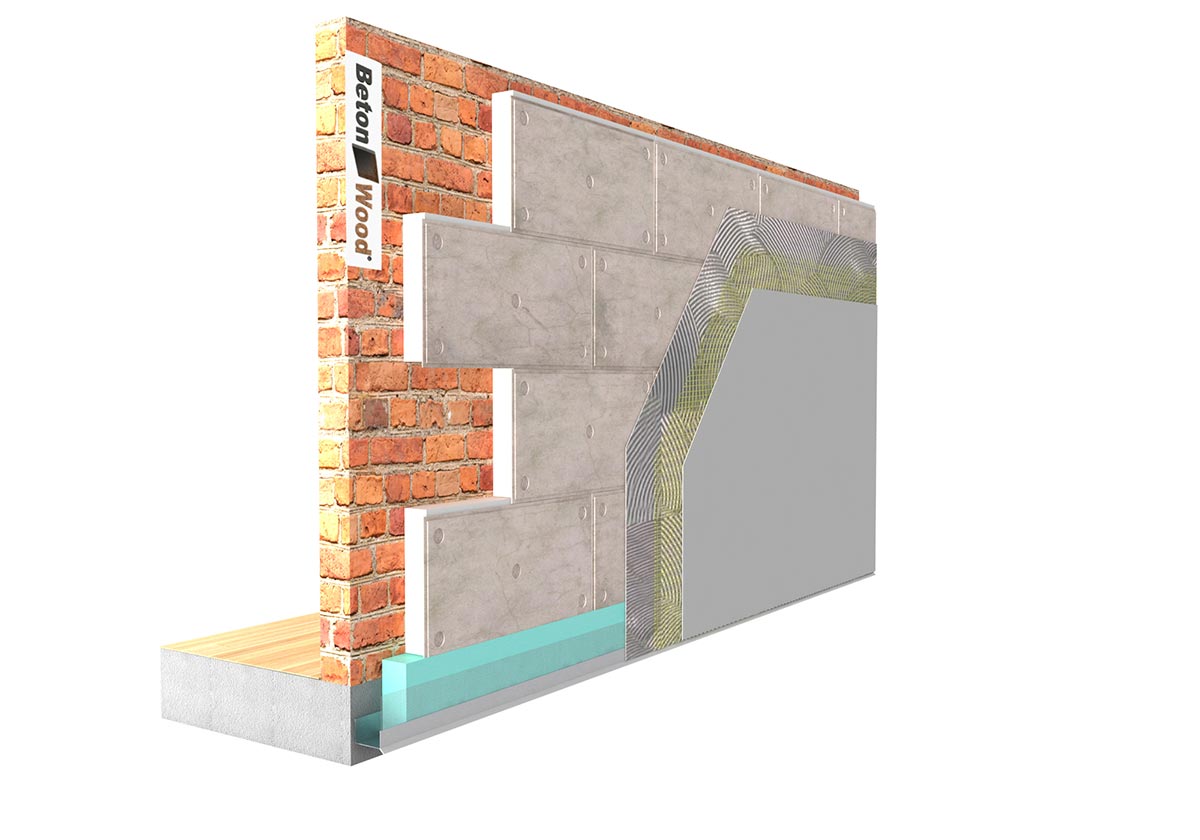 Reinforced thermal insulating system Betontherm styr