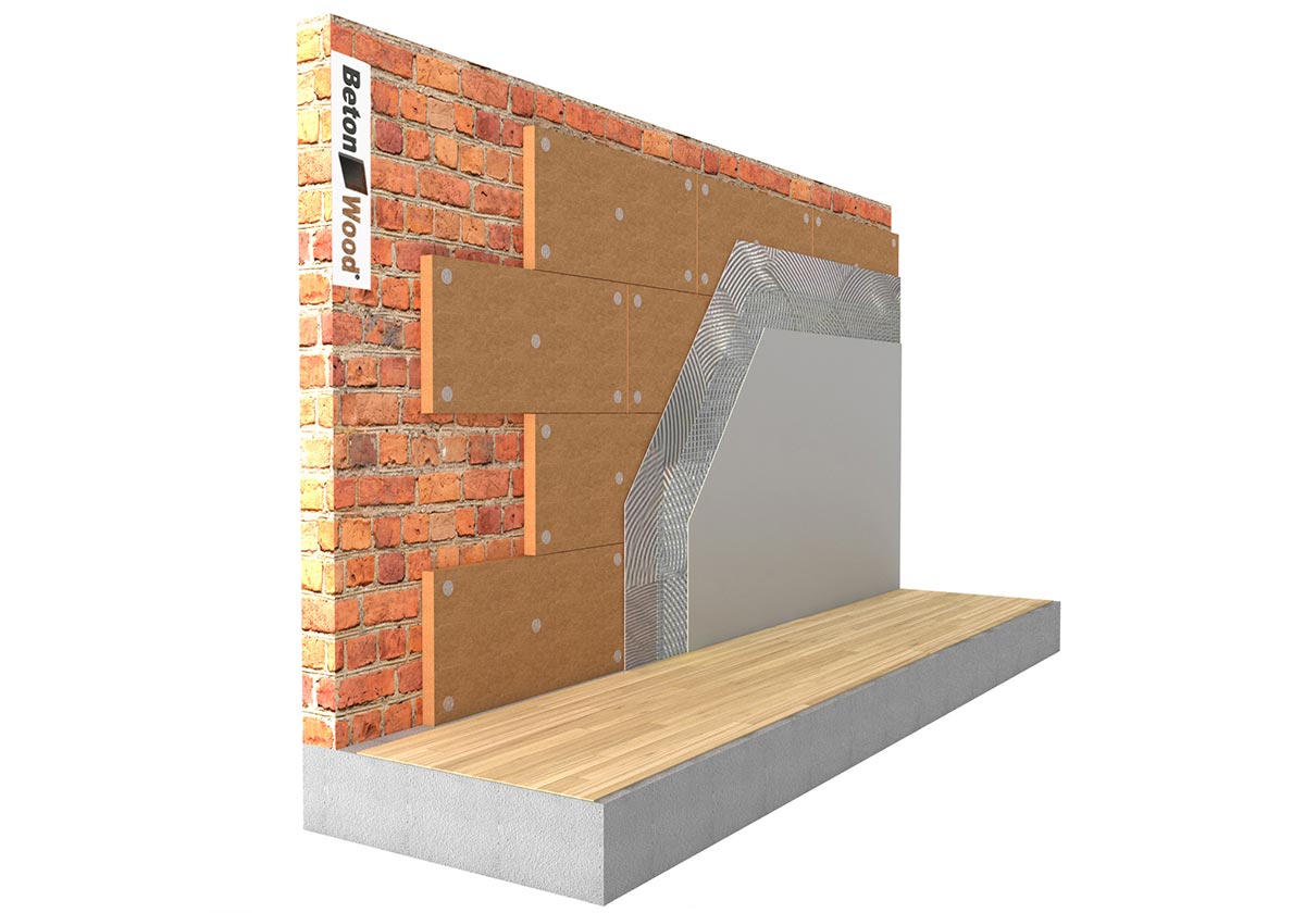 Internal thermal insulation with wood fiber Protect