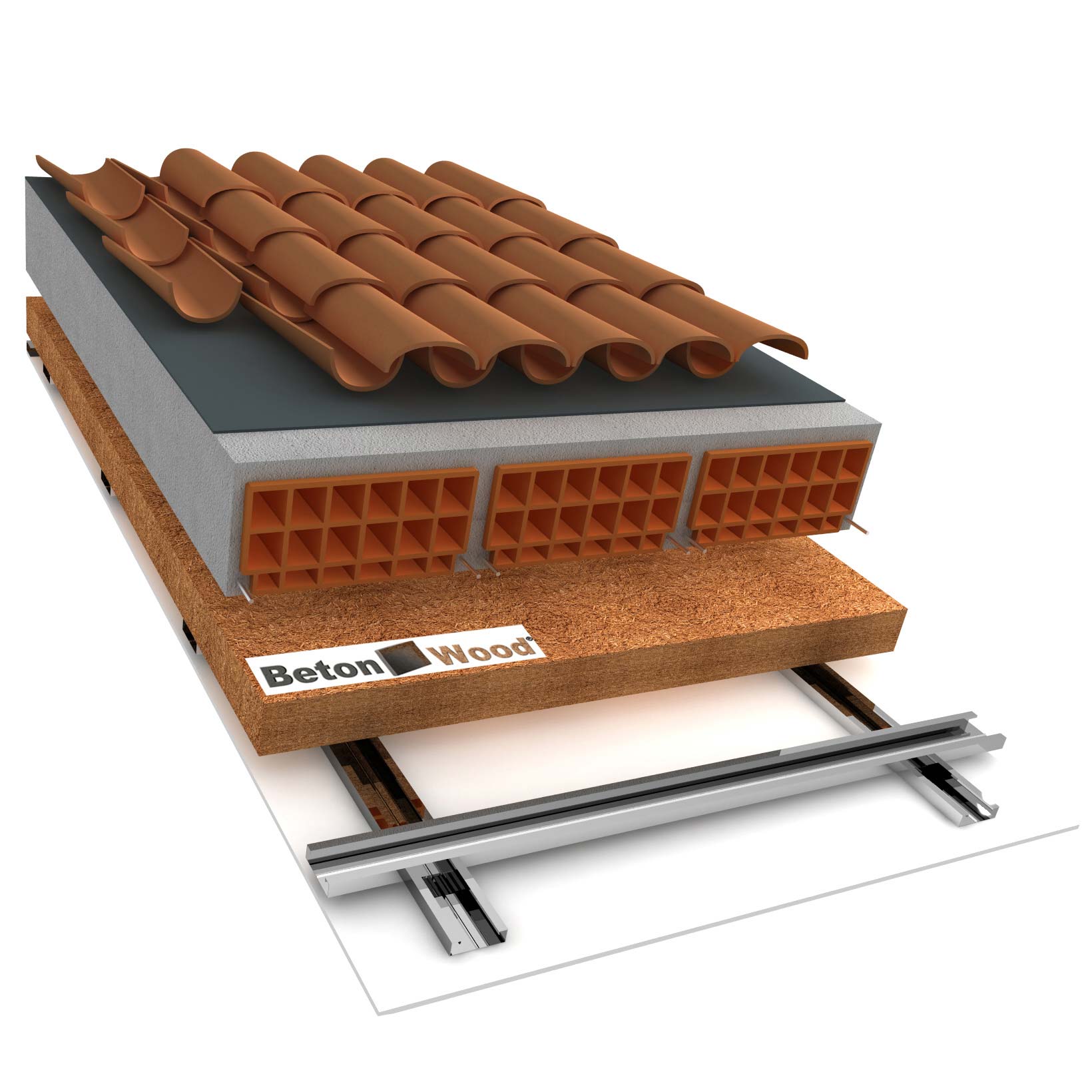 Roof type F with wood fiber Flex